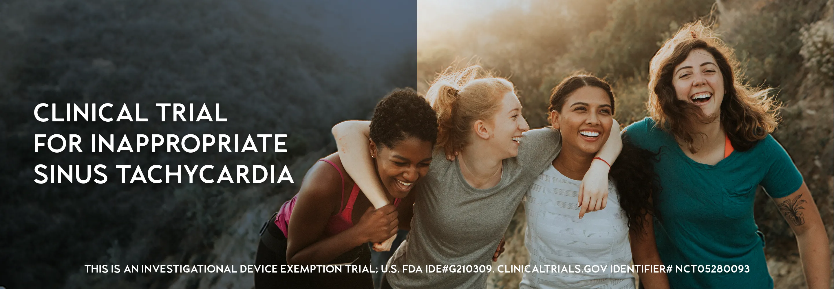 Clinical trial for inappropriate sinus tachycardia IST Dysautonomia POTS ablation or resting heart rate 100 bpm